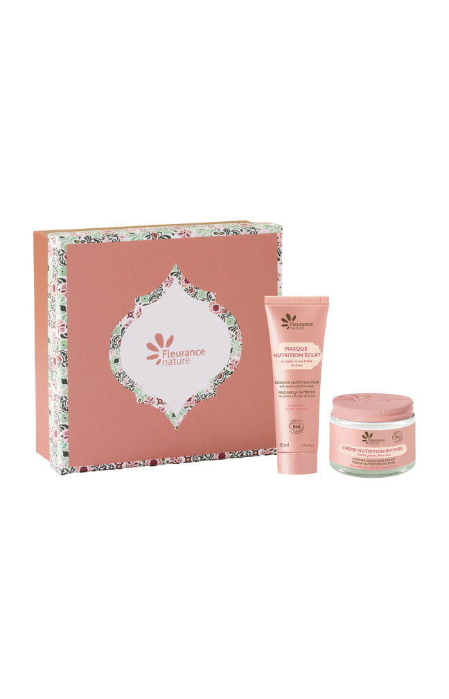 Coffret visage bio - Masque & crème nutrition éclat - Peaux sèches