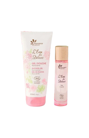 Gel douche & parfum bio - Rose & jasmin