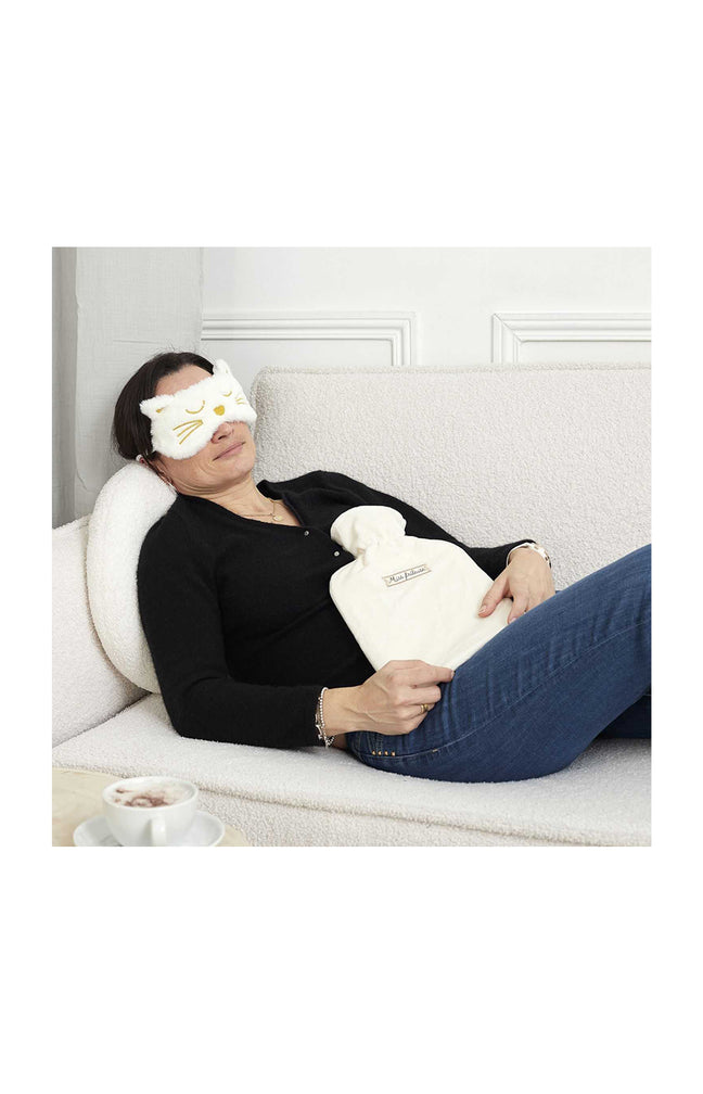 Bouillote & masque en satin - Coloris aléatoire