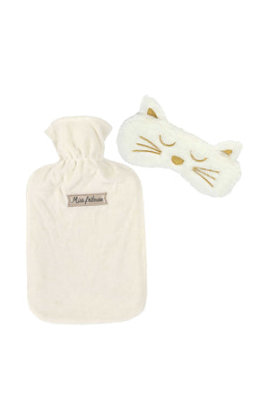 Bouillote & masque en satin - Coloris aléatoire