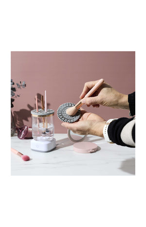 Nettoyeur de pinceaux USB auto-rotatif - Blanc