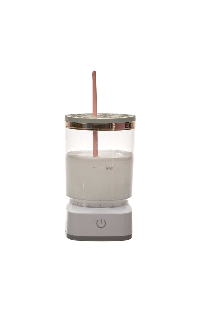 Nettoyeur de pinceaux USB auto-rotatif - Blanc