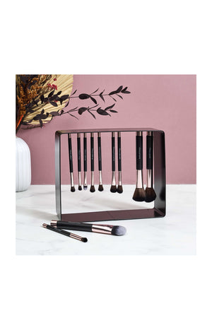Pinceaux magnétiques & support – Noir & rose