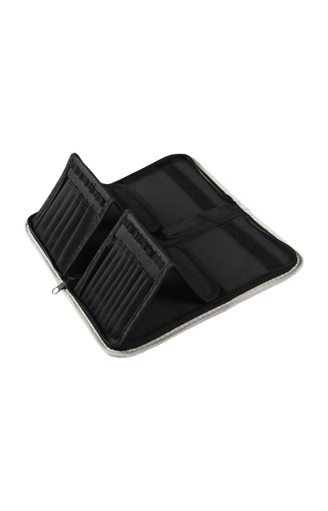 Trousse amovible pour 15 pinceaux - Noir