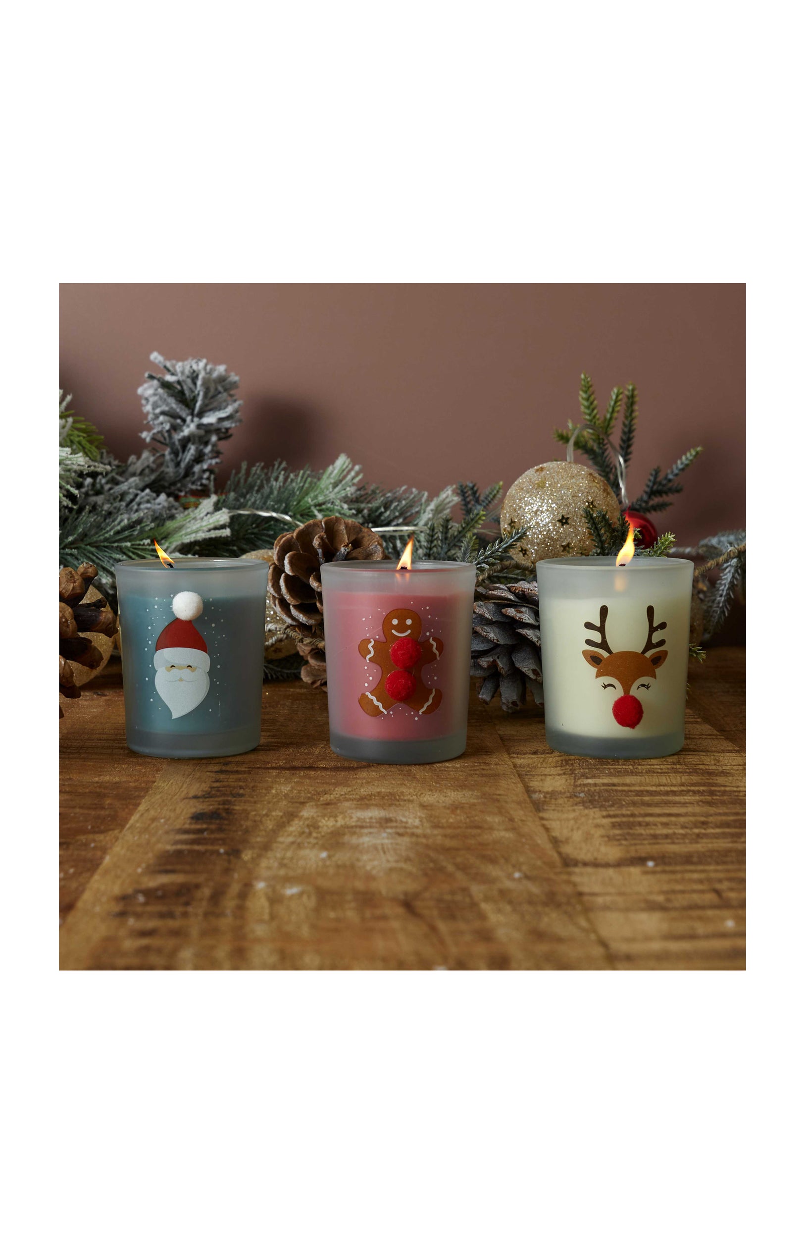 Bougie de Noël parfumée - Modèles aléatoires