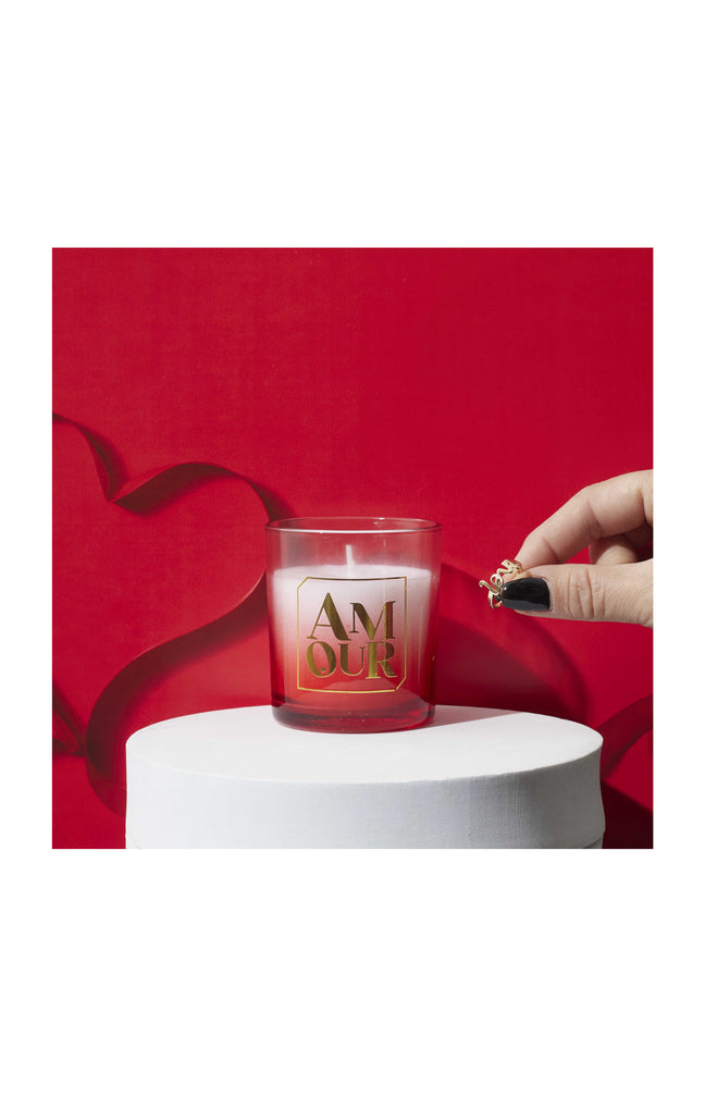 Bougie parfumée bijou - Bague Amour - Rouge