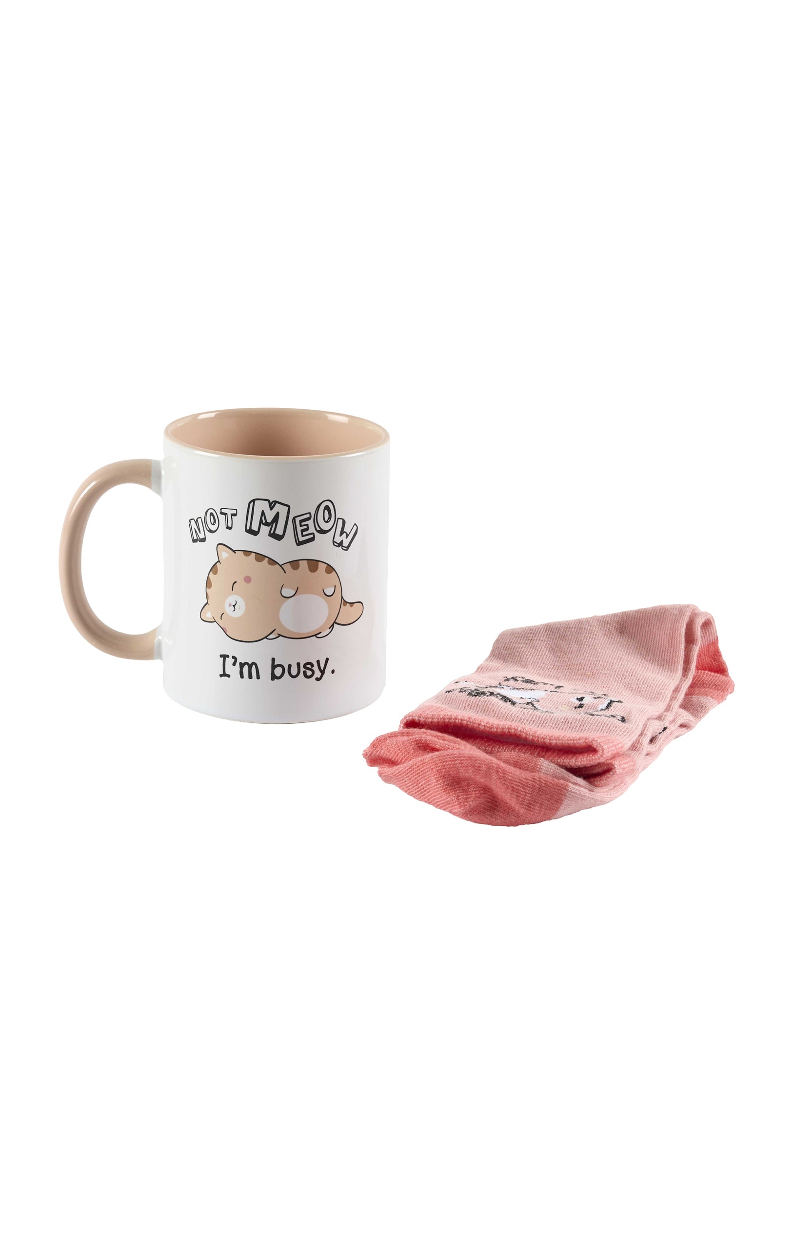 Coffret mug & chaussettes Kawaii - Coloris aléatoires