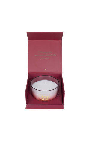 Bougie parfumée 3 mèches - Coffret cadeau Amour