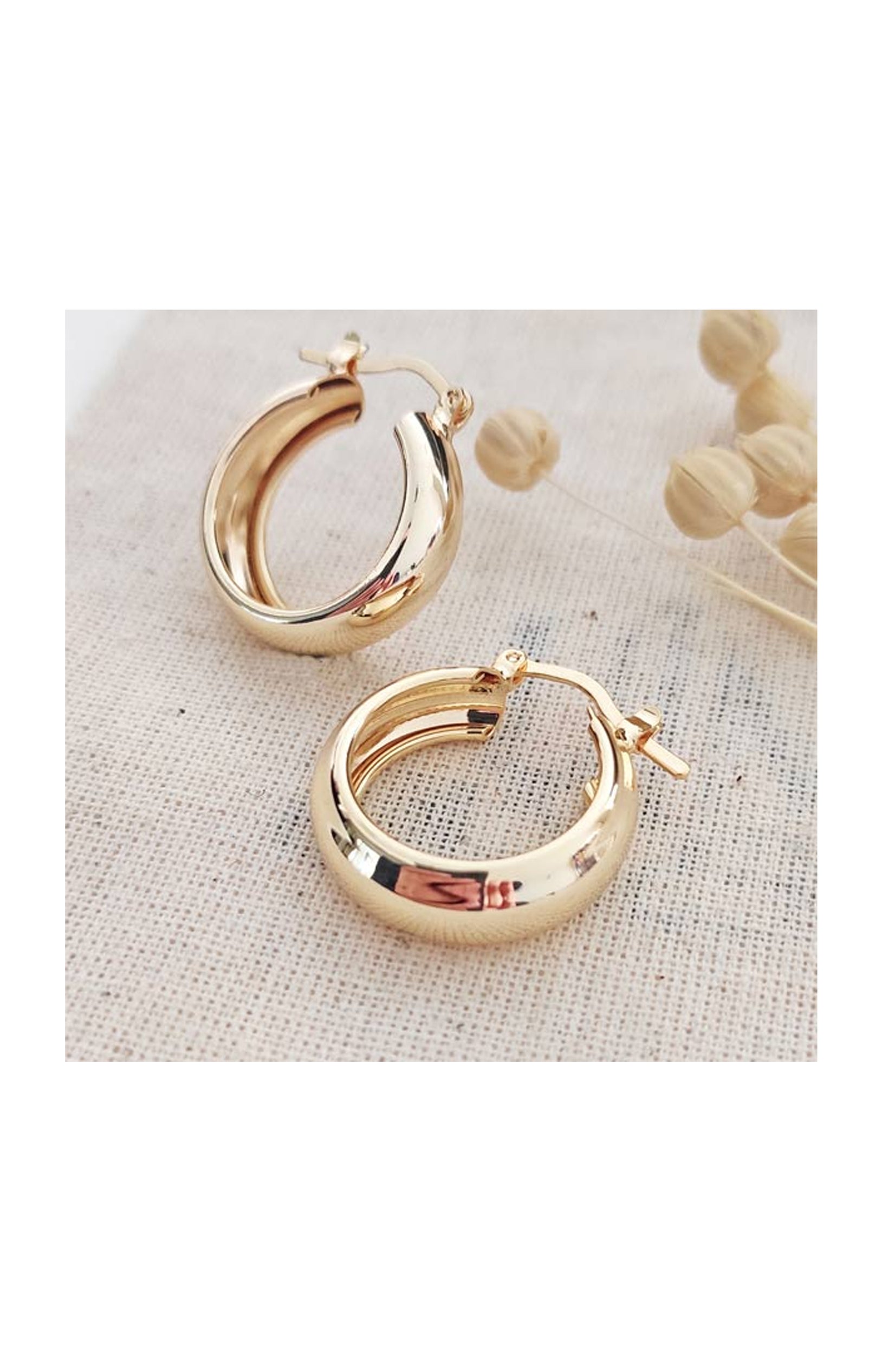 Créoles - Laiton doré à l'or fin