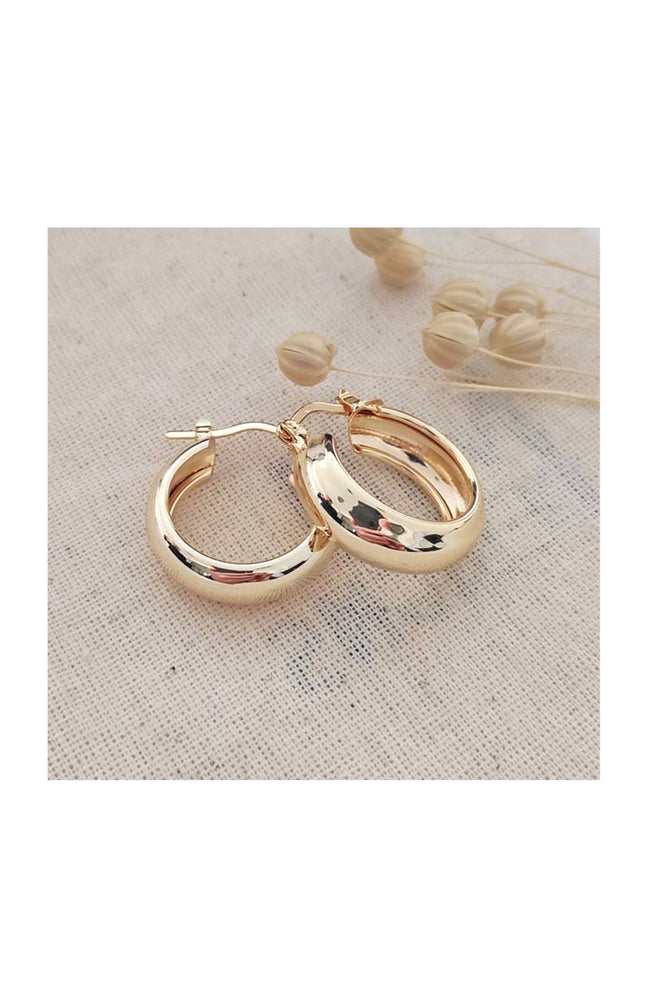 Créoles - Laiton doré à l'or fin