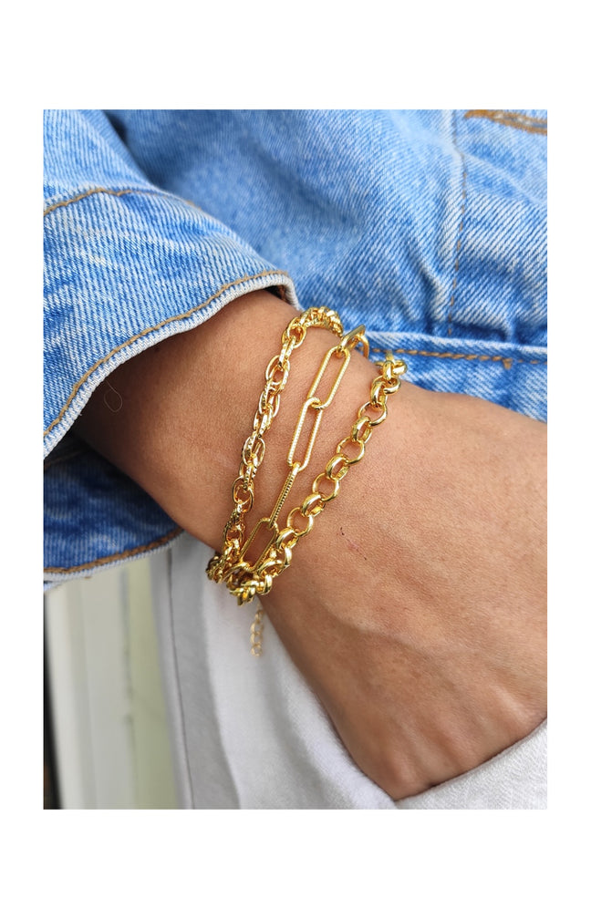 Bracelet doré à l’or fin jaune