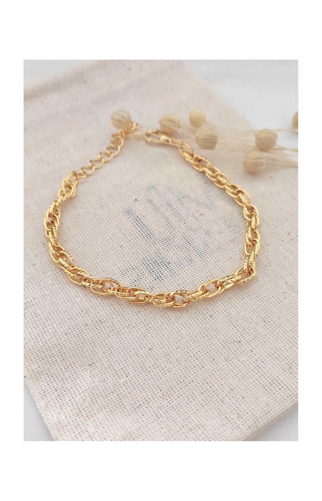 Bracelet doré à l’or fin jaune