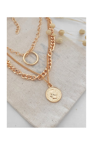 Collier doré à l’or fin jaune