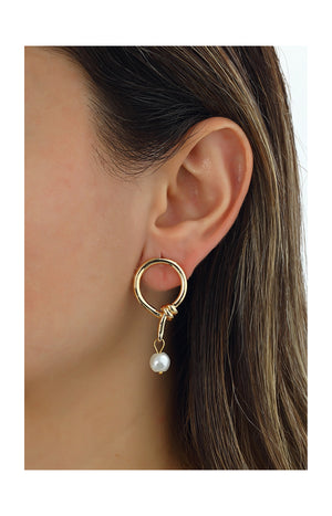 Boucles d’oreilles dorées à l’or jaune