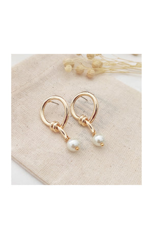 Boucles d’oreilles dorées à l’or jaune