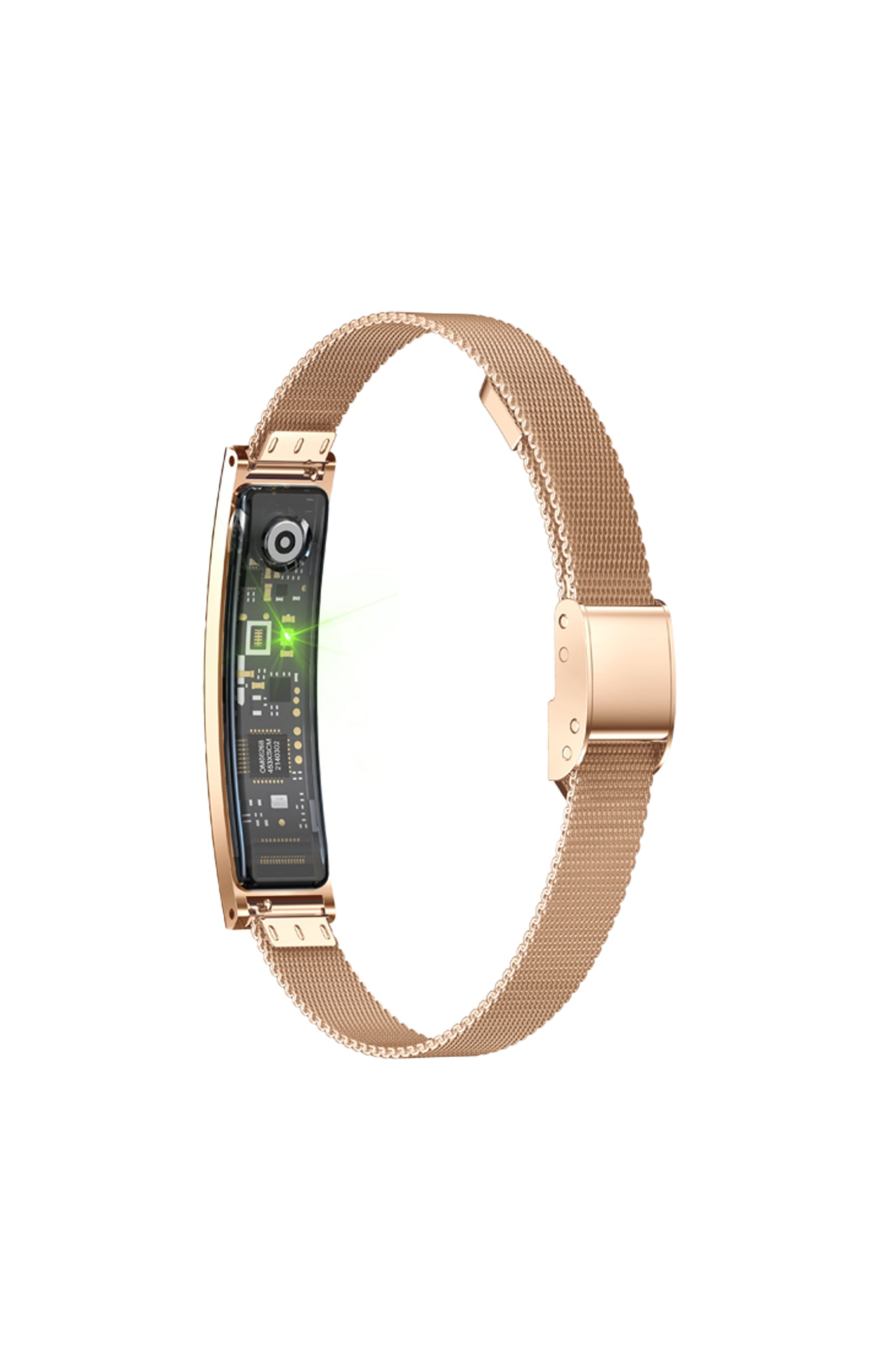 Bracelet connecté - Acier inoxydable - Or rose