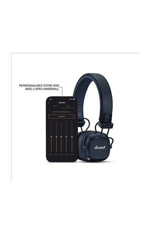 Casque bluetooth - Marshall Major V - Bleu