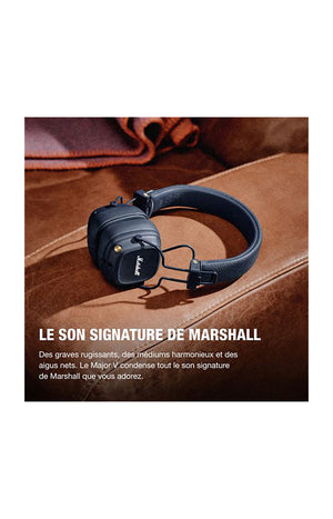 Casque bluetooth - Marshall Major V - Bleu