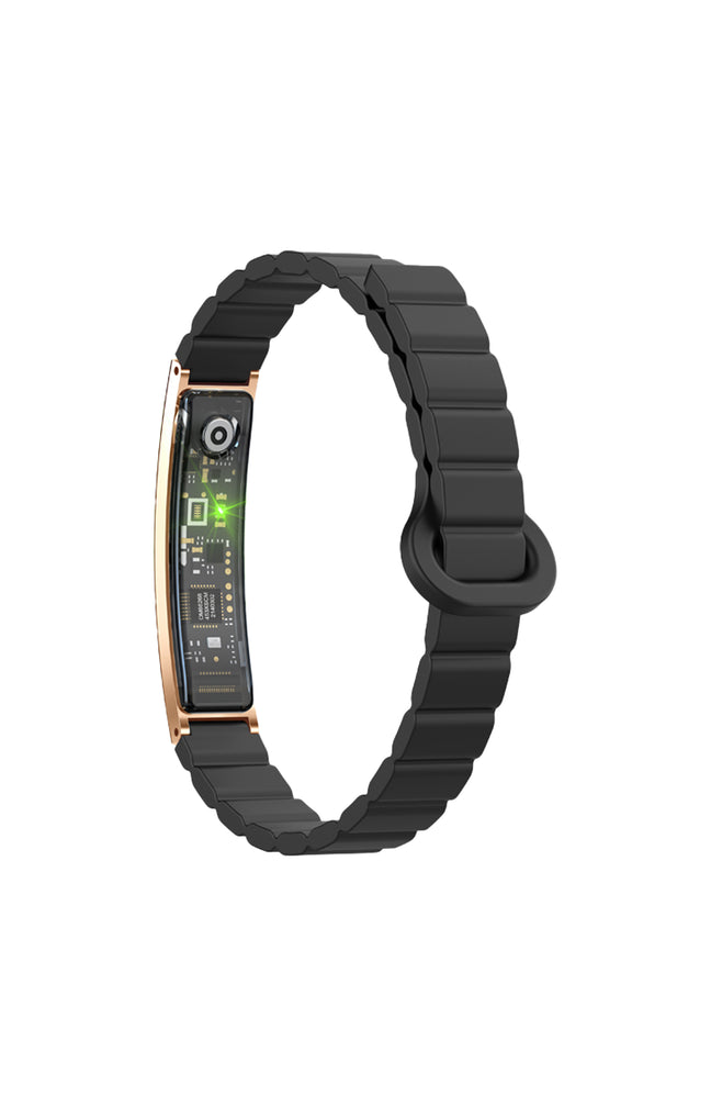 Bracelet connecté - Silicone - Noir