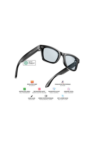 Lunettes connectées – Modèle Zenia - Noir