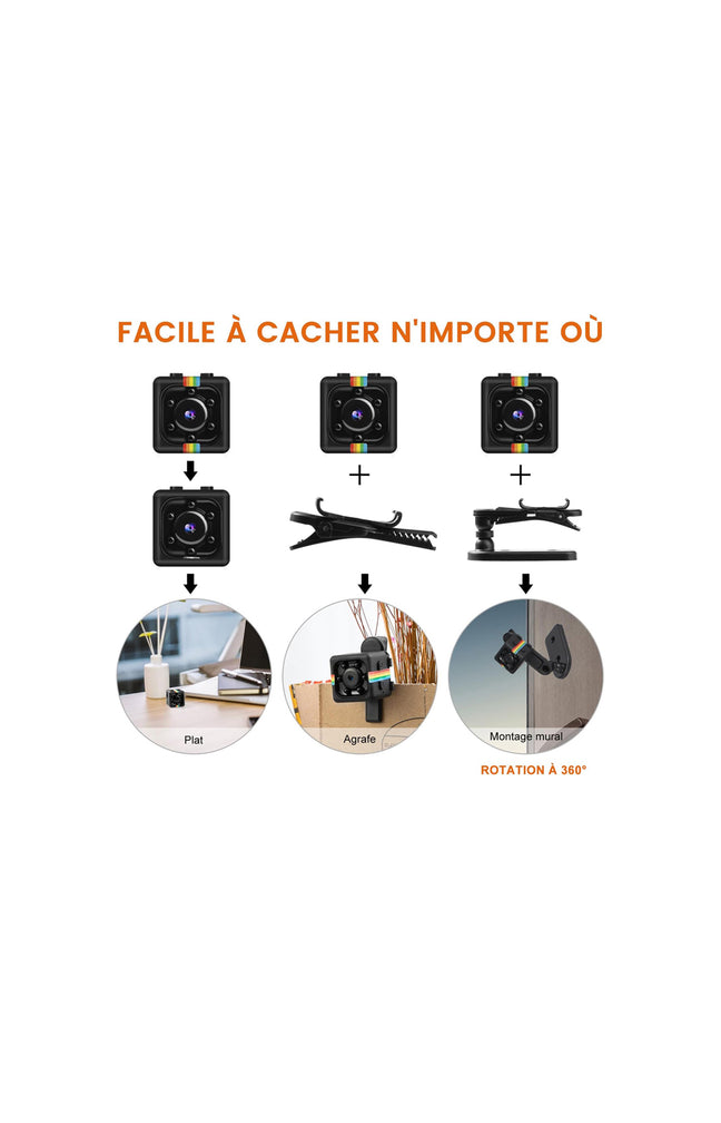 Mini caméra espion - Modèle Cubix