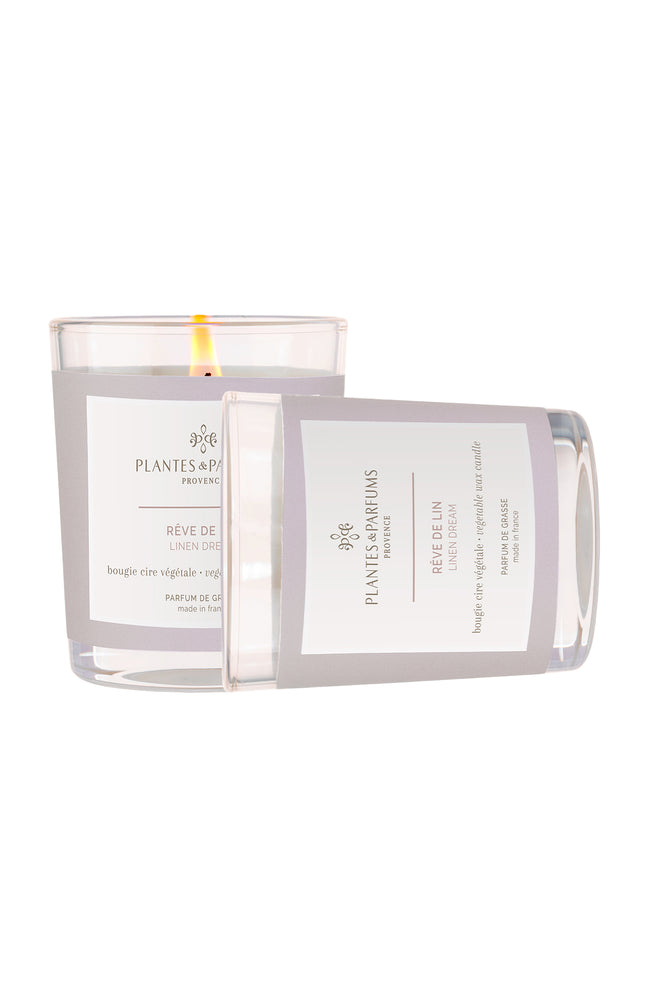 Bougie végétale parfumée - Rêve de lin - 75 g
