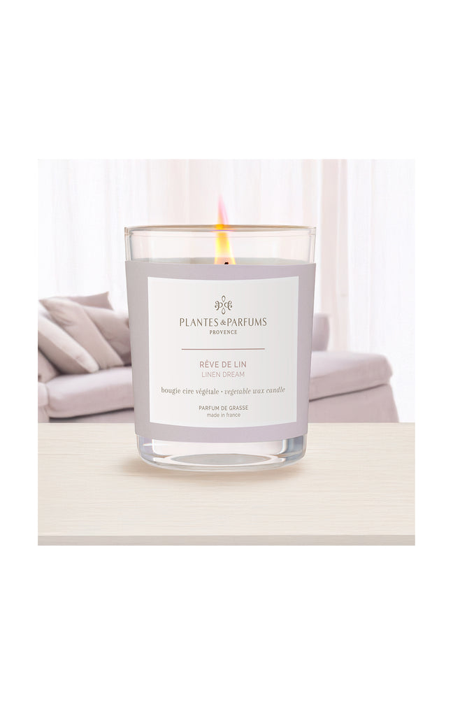 Bougie végétale parfumée - Rêve de lin - 75 g