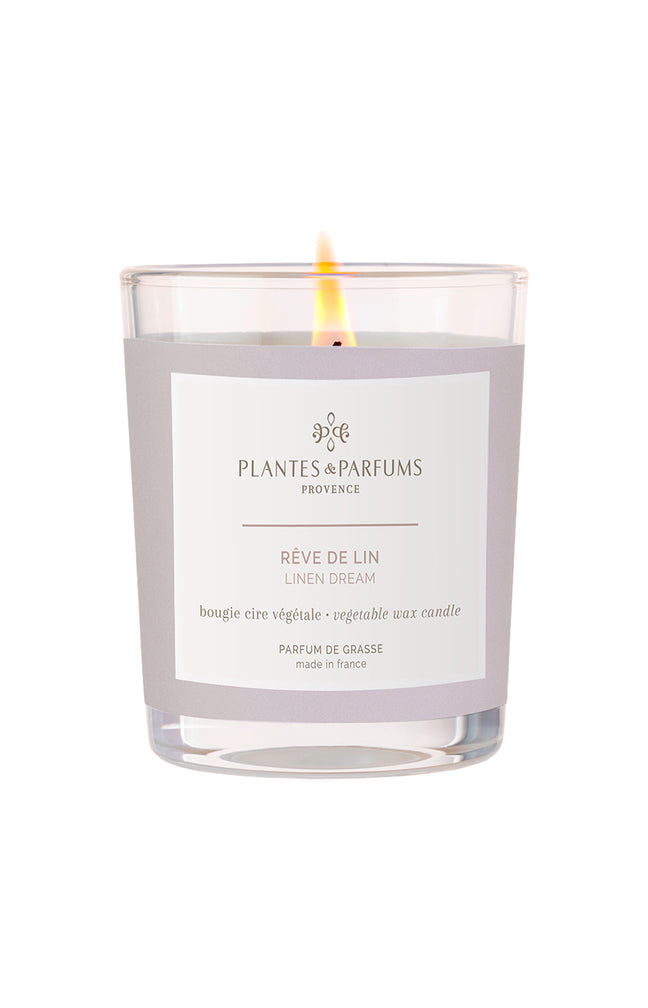 Bougie végétale parfumée - Rêve de lin - 75 g
