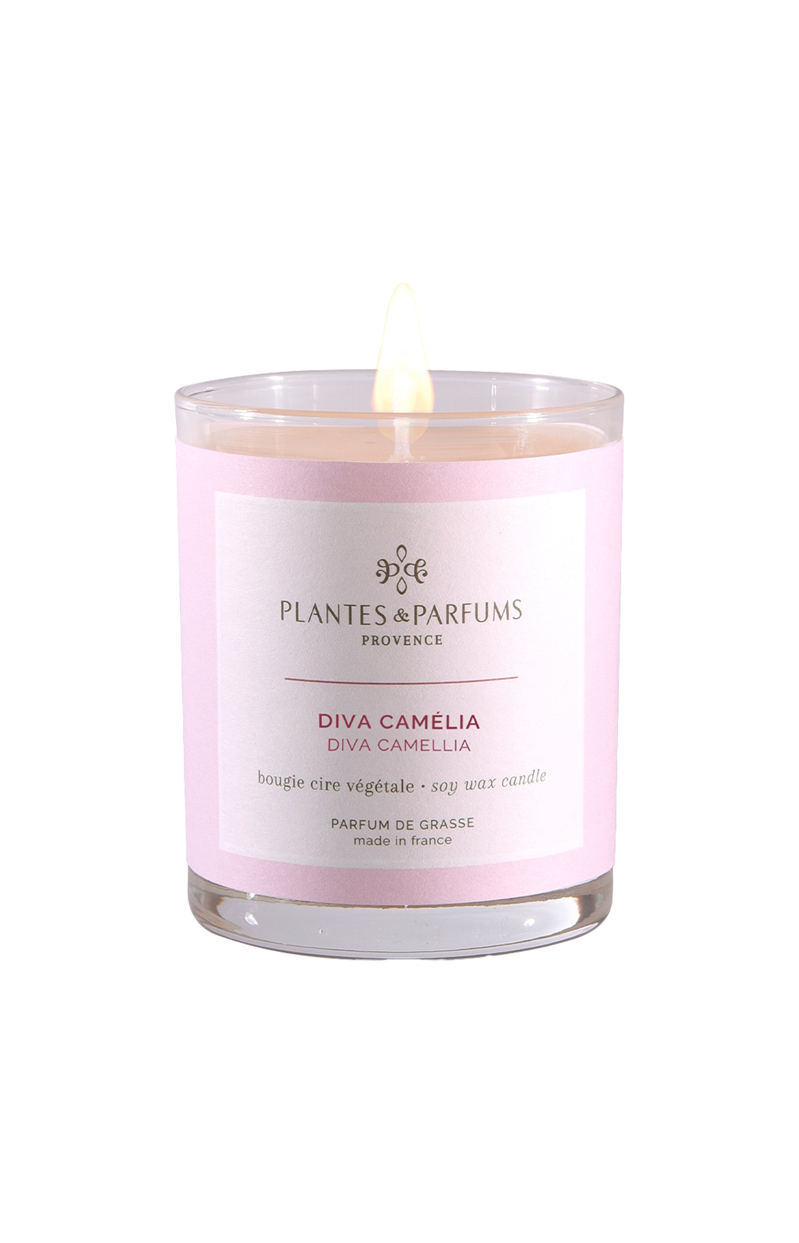 Bougie végétale parfumée - Diva camélia - 180 g