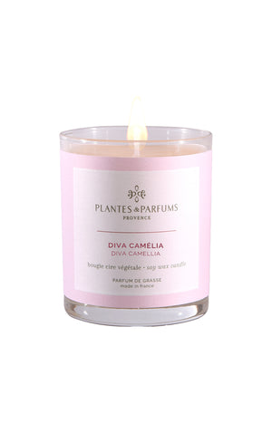 Bougie végétale parfumée - Diva camélia - 180 g