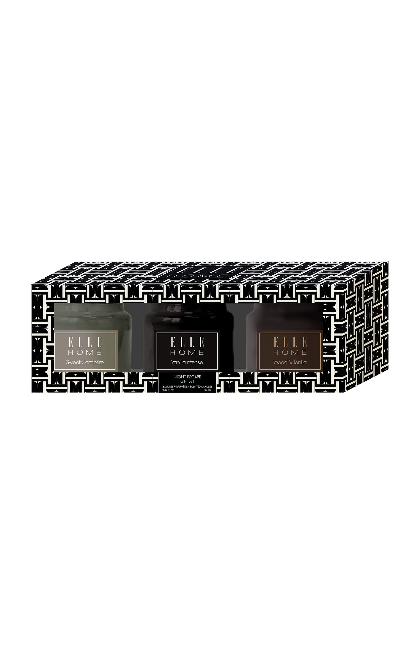 Coffret bougies - Night Escape - 3 x 70 g