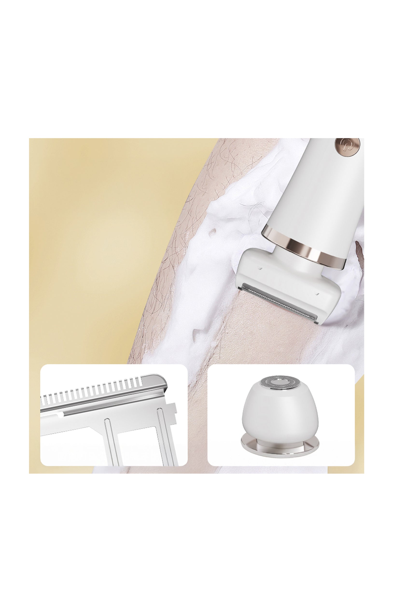 Épilateur 2-en-1 - Corps - Blanc