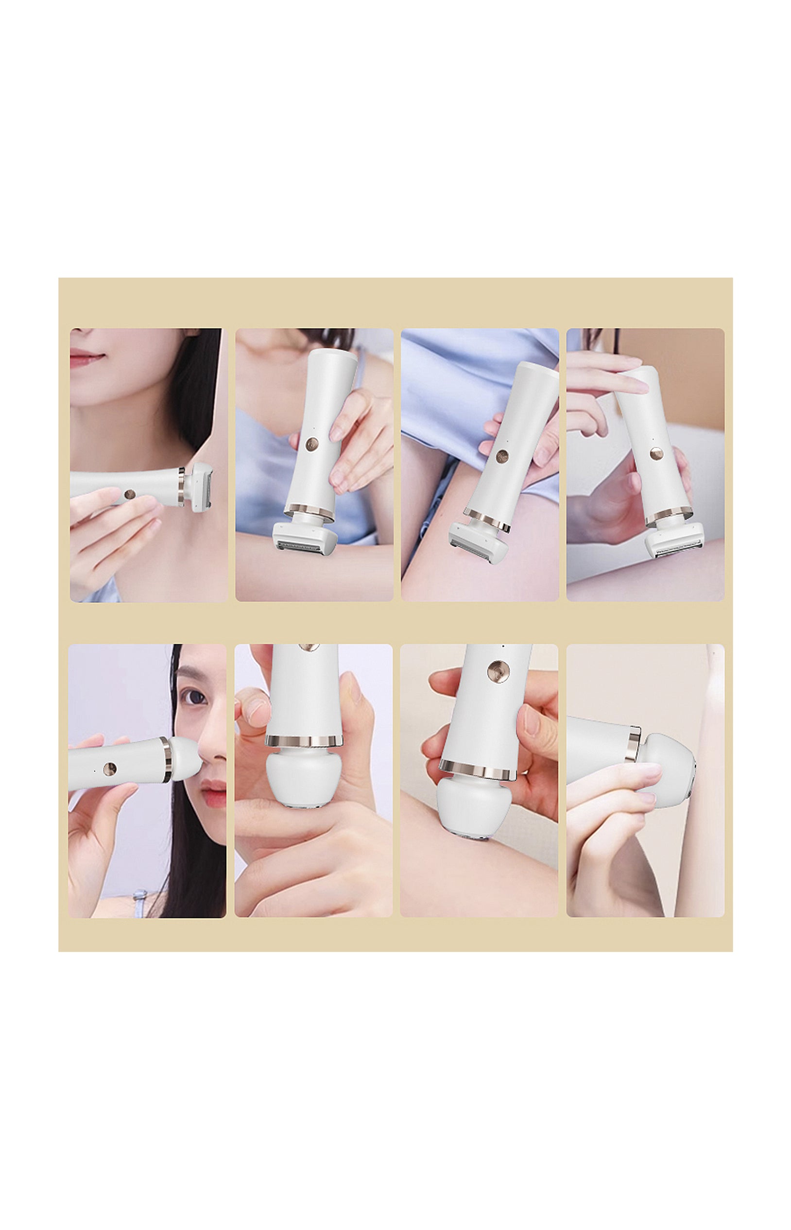 Épilateur 2-en-1 - Corps - Blanc