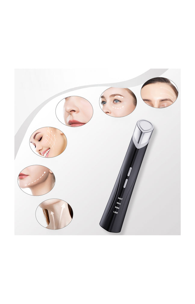 Appareil beauté 4-en-1 - Visage - Noir