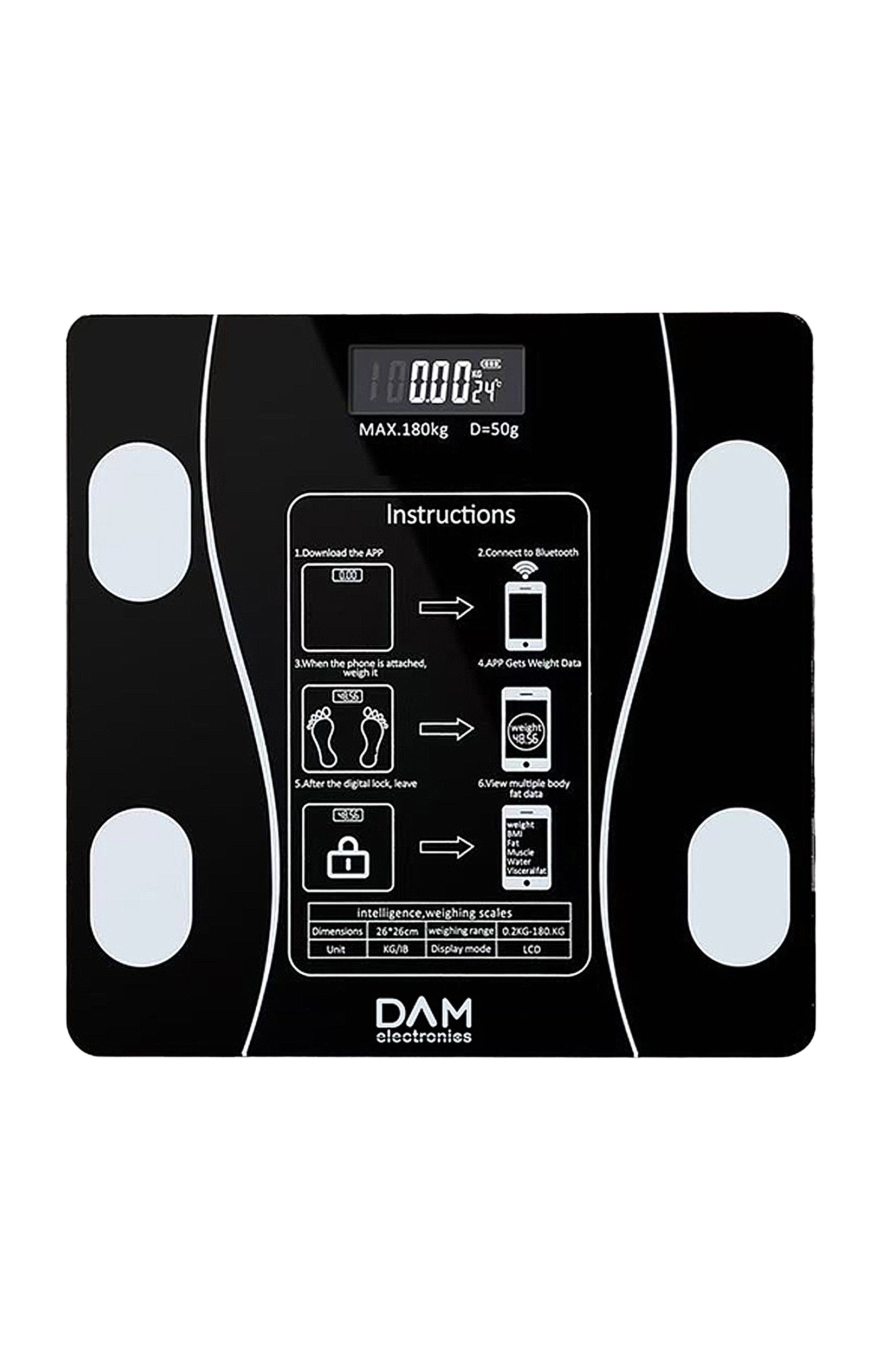 Balance connectée impédancemètre - Noir