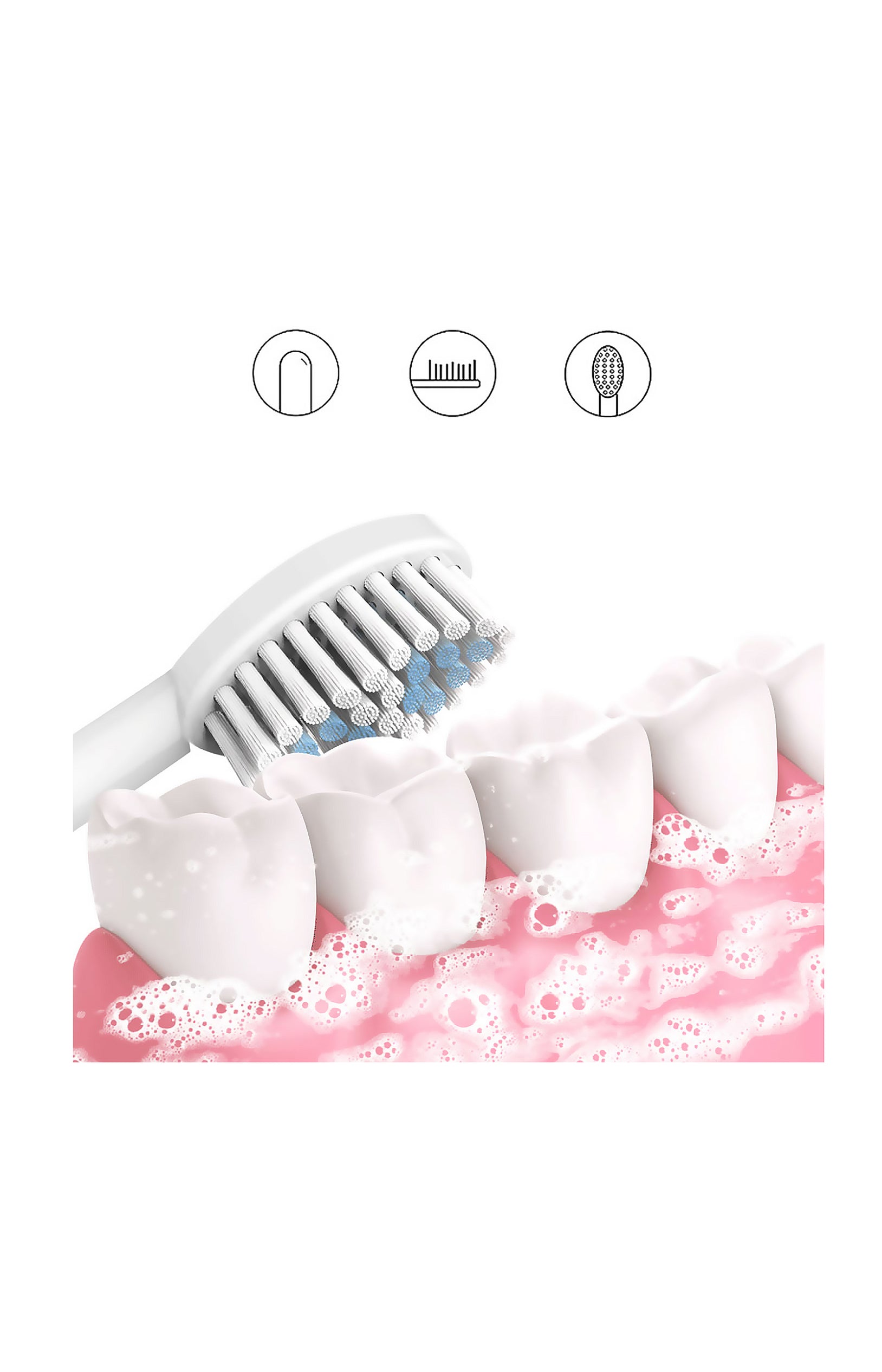 Brosse à dents électrique rechargeable - Bleu