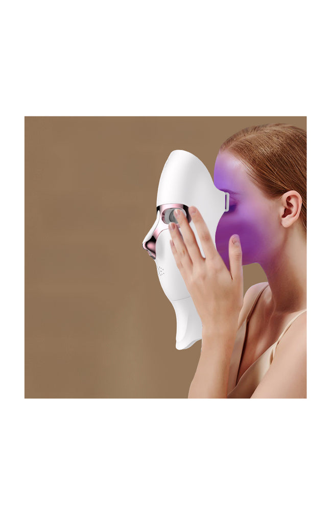 Masque LED sans fil - Visage & cou - Blanc