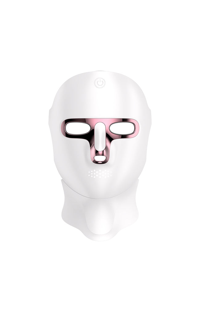 Masque LED sans fil - Visage & cou - Blanc