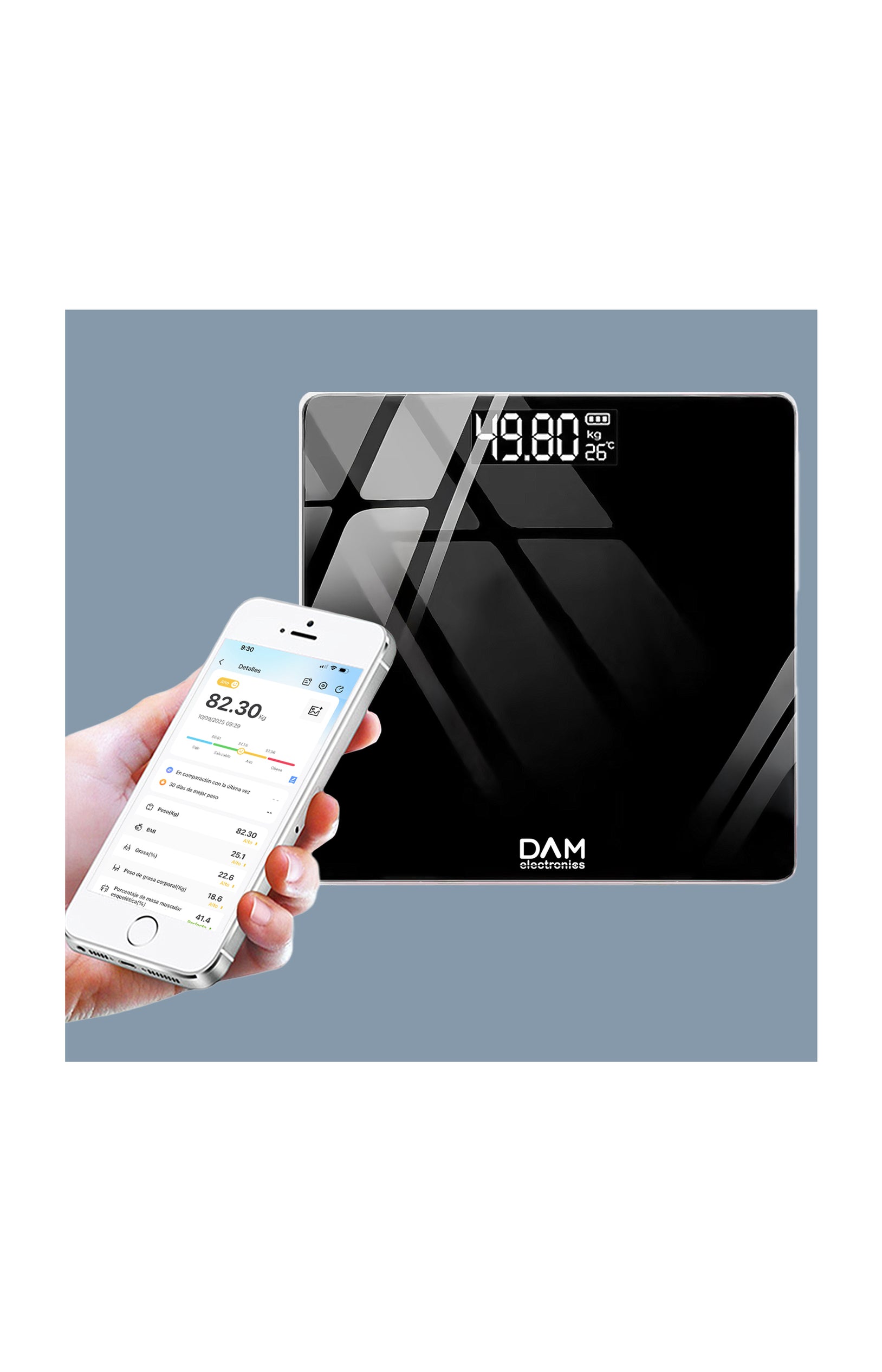 Balance connectée impédancemètre - Noir