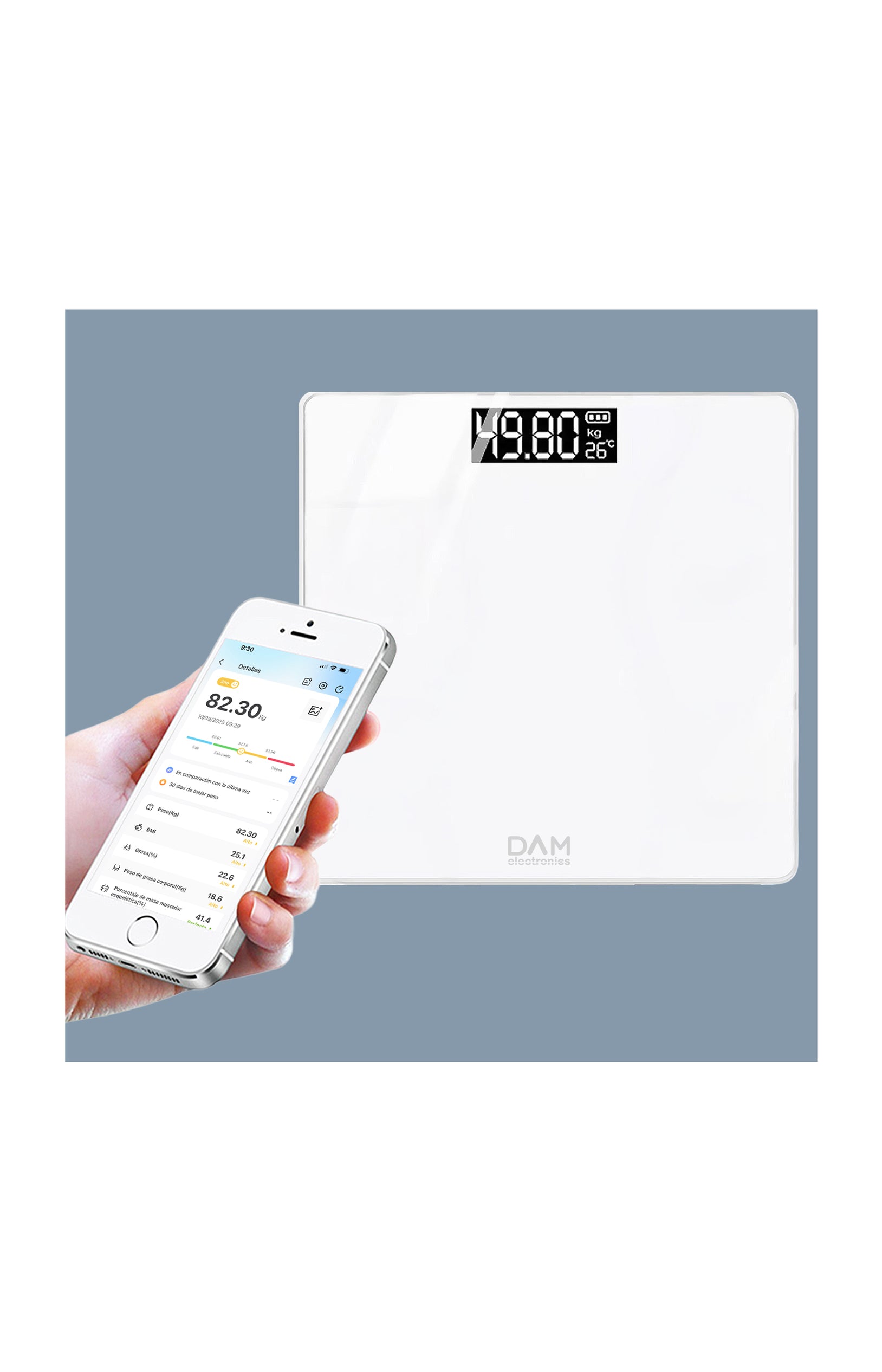 Balance connectée impédancemètre - Blanc