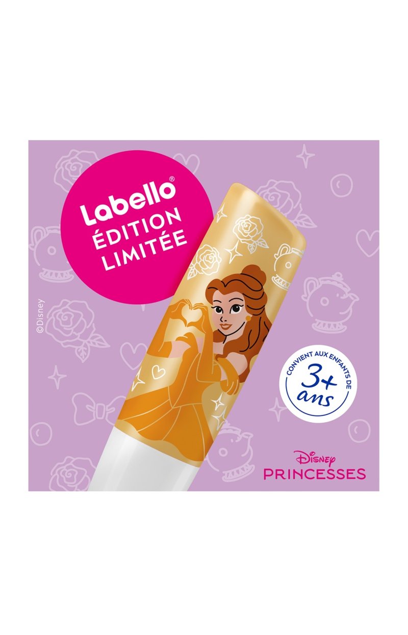 Labello - Disney Princesse - Vanille - Belle - 2 x 4,8 g