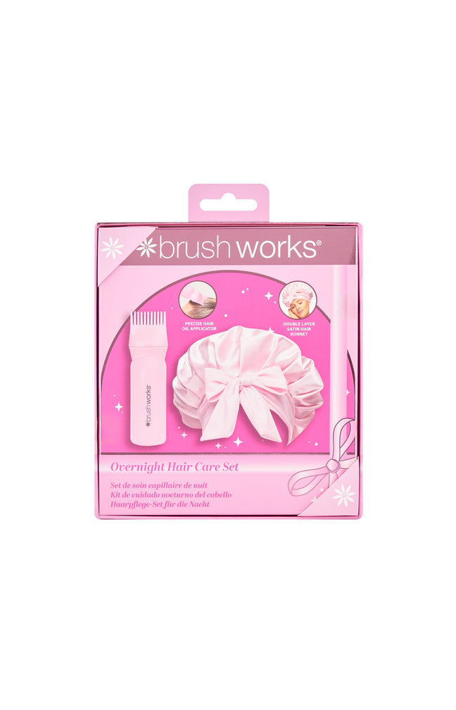 Applicateur d'huile & bonnet en satin - Rose - Cheveux