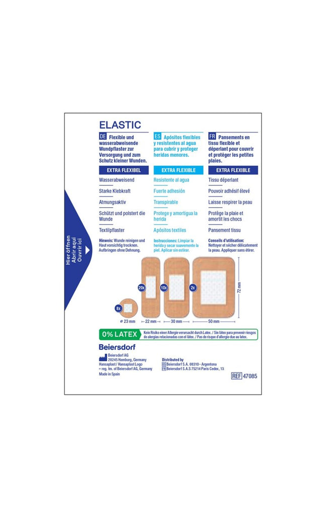 Pansements ultra-flexibles - Elastic - 40 unités