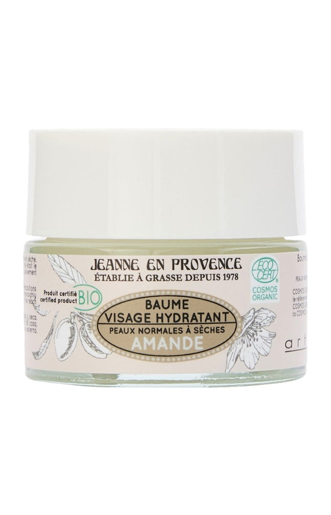 Baume hydratant bio - Amande - Peaux normales à sèches - Visage - 50 ml