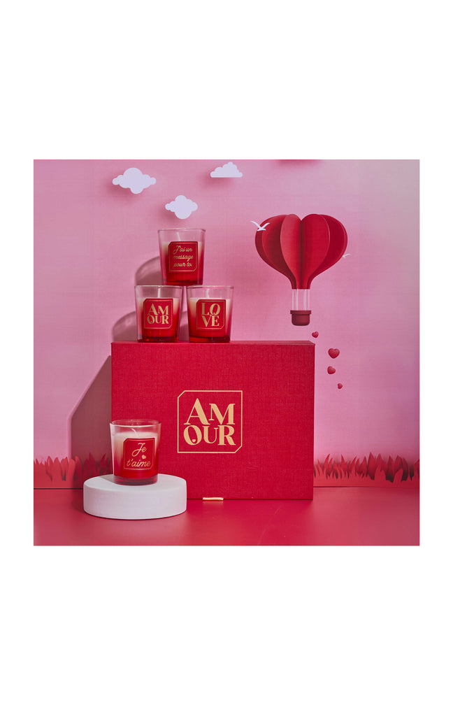Coffret Amour - Bougies parfumées - x 6