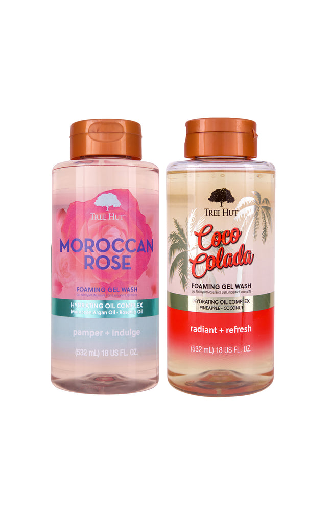 Gels douche - Coco Colada & Moroccan Rose - 2 x 532 ml