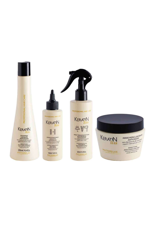 Routine lissante - Kératine & huile d'avocat - Cheveux fins