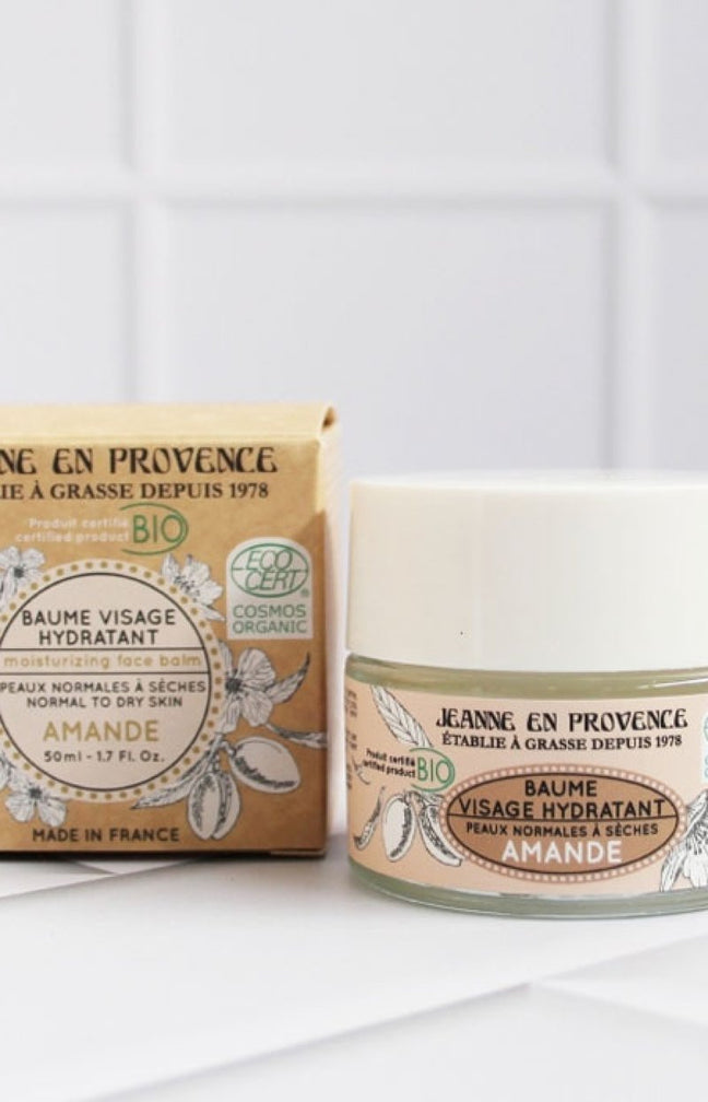 Baume hydratant bio - Amande - Peaux normales à sèches - Visage - 50 ml