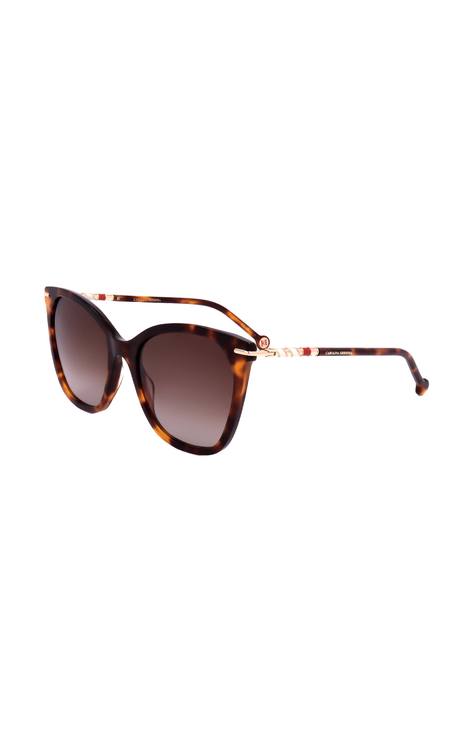 Carolina Herrera - Lunettes de soleil - Catégorie 3 - Marron