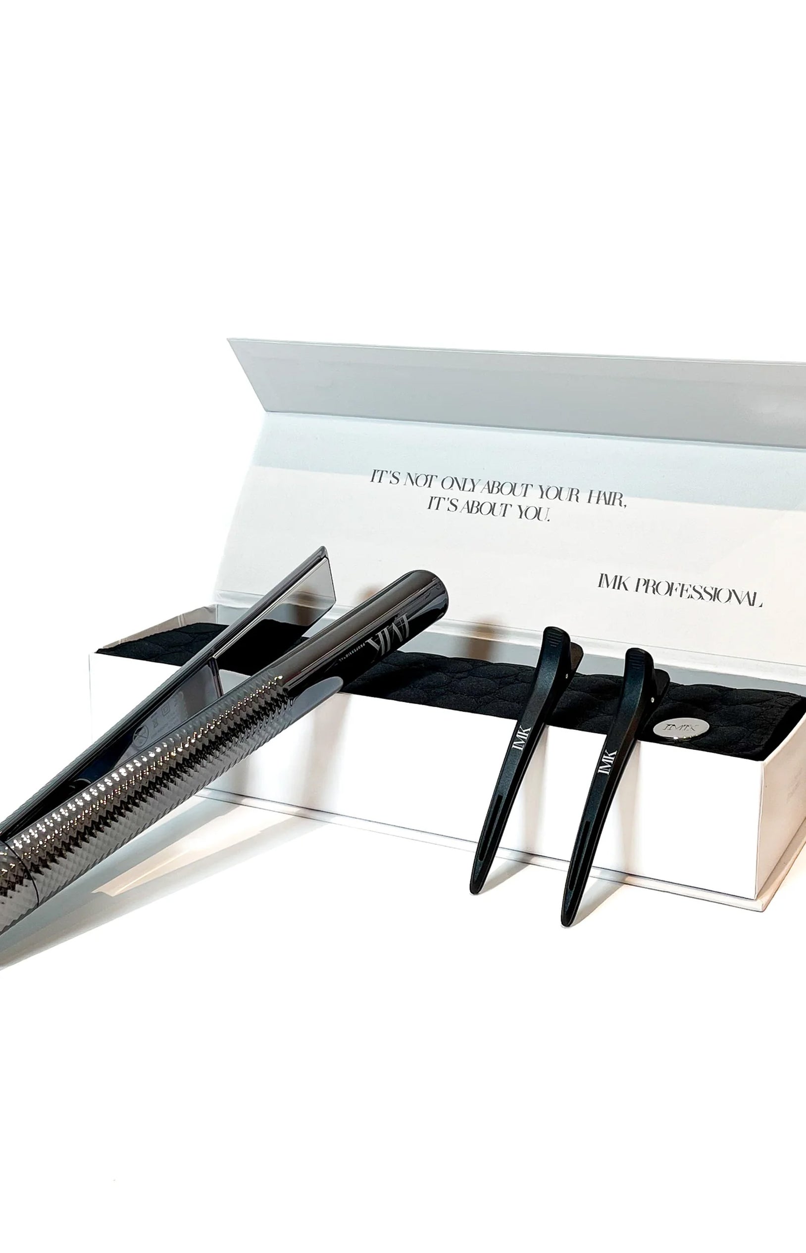Lisseur professionnel & pinces  - Platinum - Noir